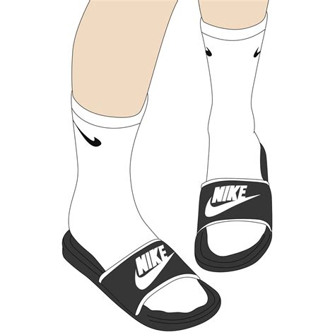 nike claquette dessin